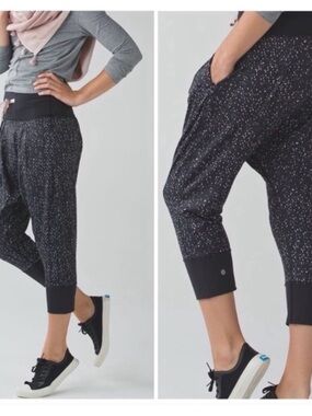 Lululemon Drop It Crop Harlem Joggers Speckled Charcoal Dance Athletic
Pants 2
